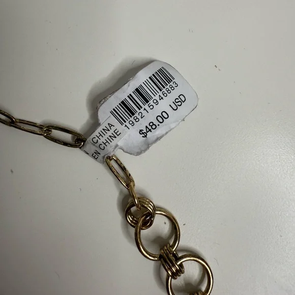 Free People Wayward Extreme Layered Gold / Silver Layered Necklace with Charms - Picture 5 of 5